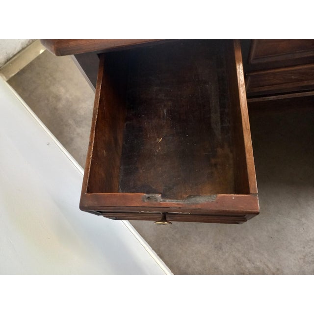 Marble and Walnut Counter For Sale - Image 9 of 18
