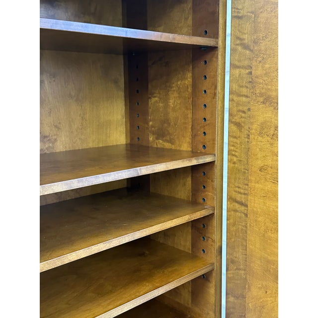 1930s Swedish Large Cupboard Cabinet by Carl Malmsten for Ab Nordiska Kompaniet in Birch and Birch Root For Sale In Philadelphia - Image 6 of 12