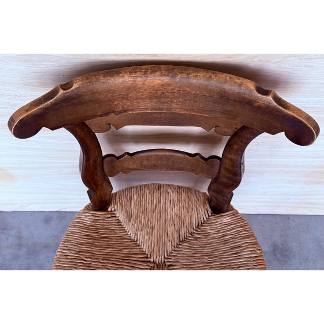 19th Set of Six Spain Dining Chairs with Wide Cane Seats For Sale - Image 14 of 18