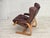 1970s Scandinavian Adjustable Armchair in Furniture Leather and Bentwood, 1970s For Sale - Image 5 of 18