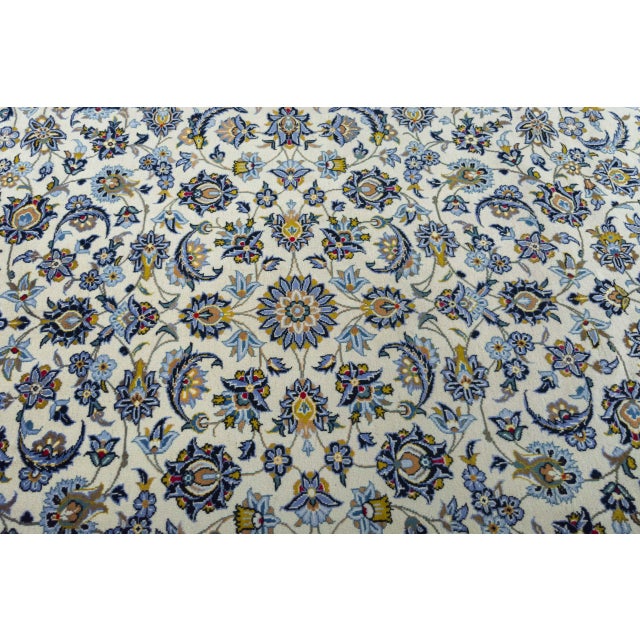 Hand-Knotted Kashan Cork Rug in Beige For Sale - Image 6 of 13