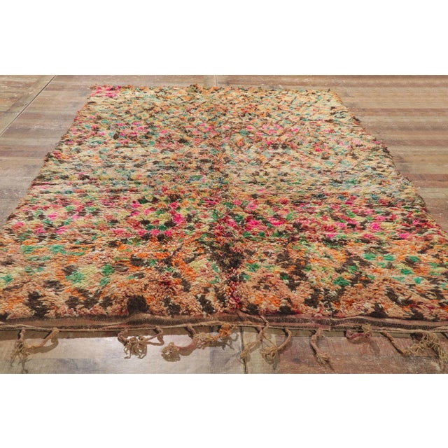 Textile Vintage Beni MGuild Moroccan Rug -05'08 X 08'06 For Sale - Image 7 of 9