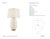 Christopher Spitzmiller by Visual Comfort Signature Newcomb Medium Table Lamp in Ivory with Linen Shade Designer:...