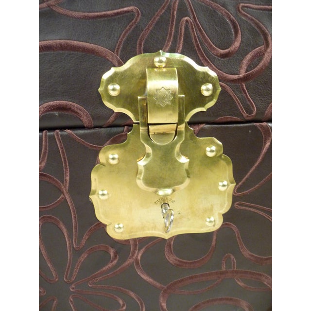 Antique Embroidered Trunk, 1920s For Sale - Image 3 of 9