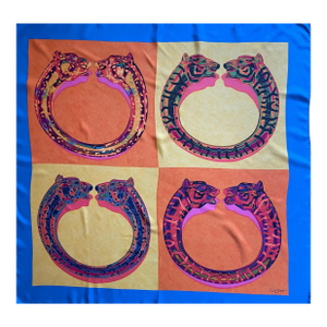 Cartier Silk Scarf “Panther Bracelet”