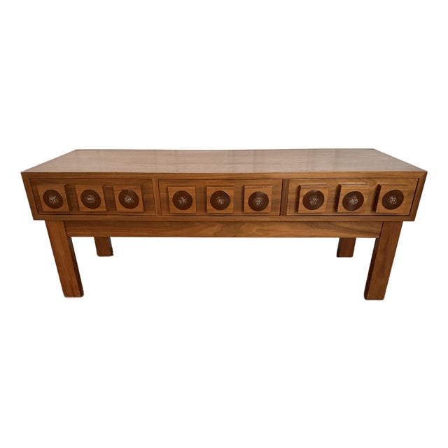 Wood Cube Enamel Console by Lars Göran Nilsson for Glas & Trä. Sweden, 1960s For Sale