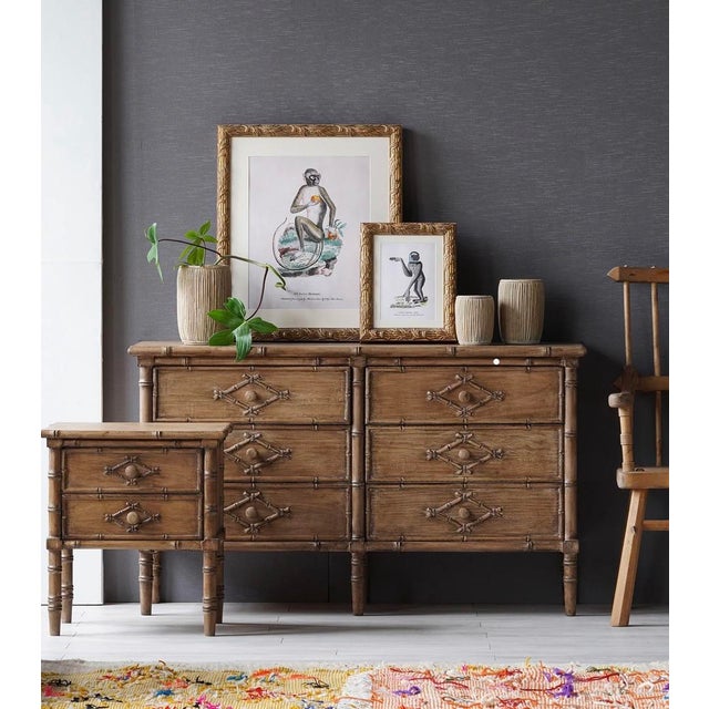 Constructed from refurbished pine wood, the Faux Bamboo Dresser has legs and edges that mirror the look of bamboo. Each...