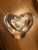 Transparent Brazil Heart Shaped Lead Crystal Vase For Sale - Image 8 of 9