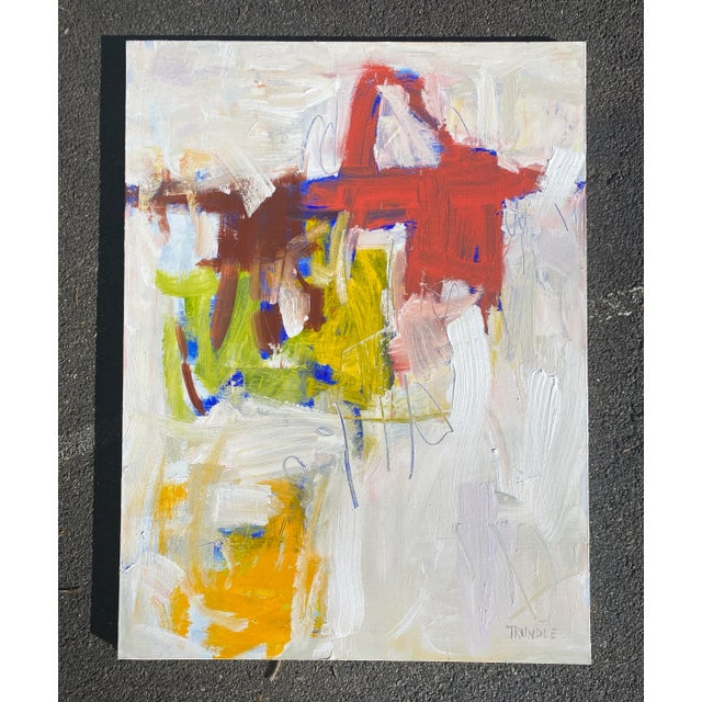 Contemporary "Open House" Contemporary Abstract Expressionist Acrylic Painting by Sarah Trundle For Sale - Image 3 of 8