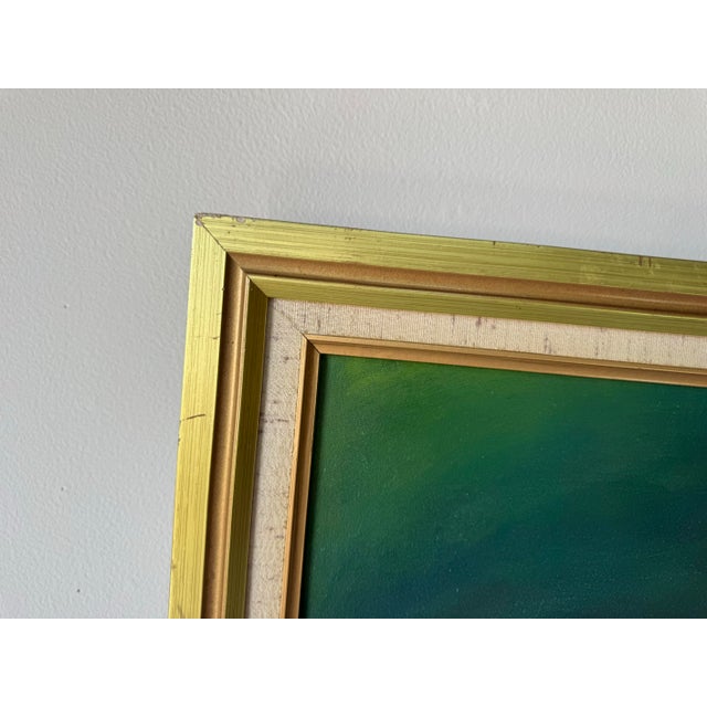 Green 1990’s Arquímedes Still Life Oil on Canvas Painting – Dominican Republic Artist For Sale - Image 8 of 11