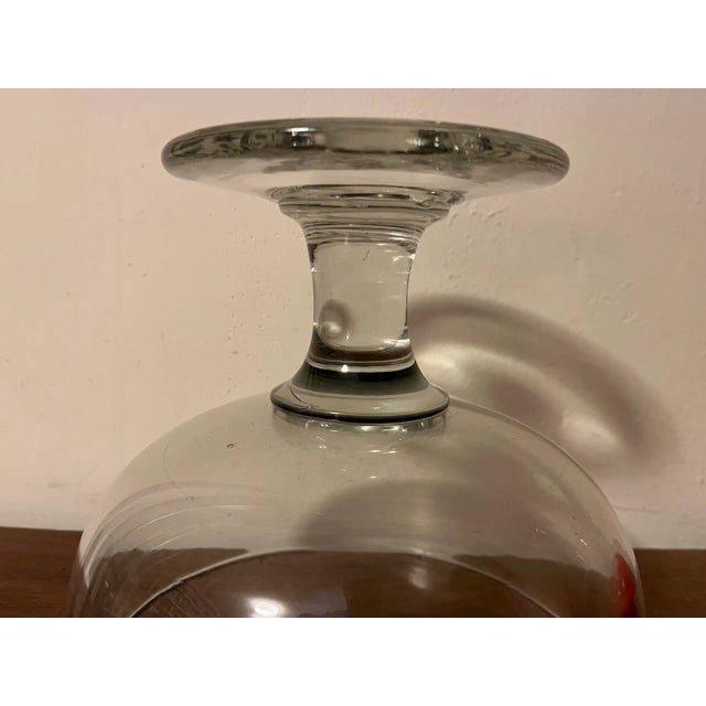 Glass Antique Early 19th Century American Federal Pittsburgh Flint Glass Crystal Footed Compote or Bowl for Punch or Fruit For Sale - Image 7 of 12