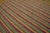 1950s Multicolor Stripe Modern Vintage American Braided Rug 8'4" X 11' Flatweave Wool Carpet For Sale In New York - Image 6 of 6