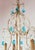Italian Chandelier with Blue Glass Droplets, 1960s For Sale - Image 4 of 13