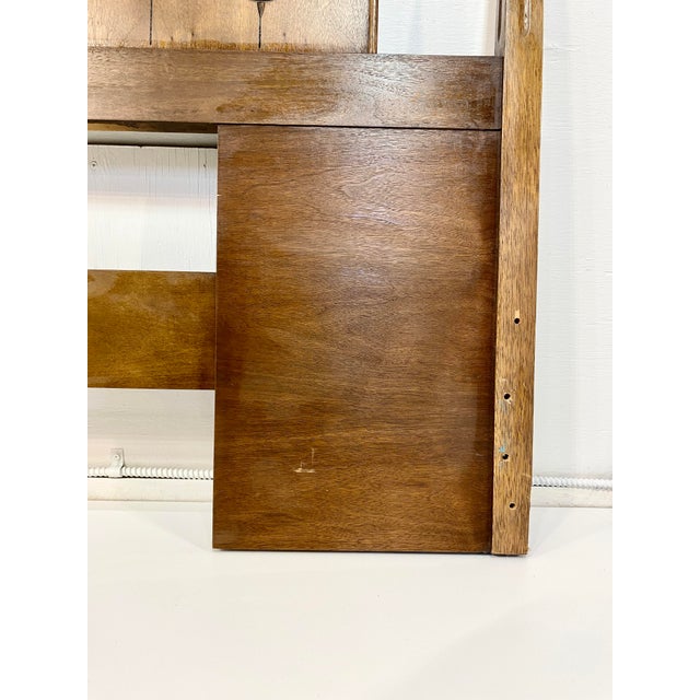 Vintage Broyhill Saga Walnut and Fruitwood Headboard King Size Chairish