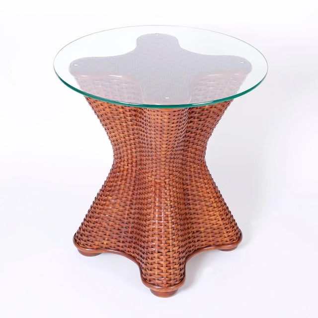 Wicker and Rattan Stands - A Pair For Sale - Image 4 of 8