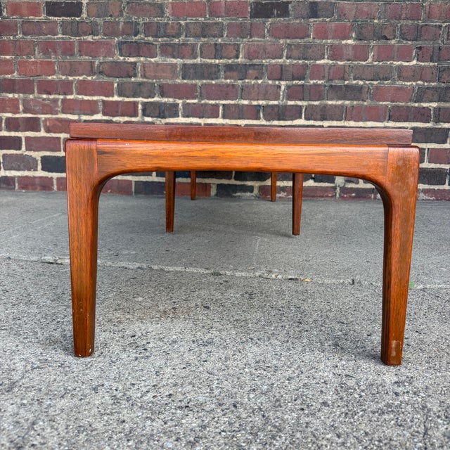 Mid 20th Century Lane Rythm 6 Foot Long Walnut Coffee Table For Sale - Image 5 of 12