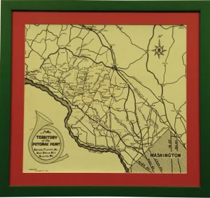 "Territory of the Potomac Hunt" Map