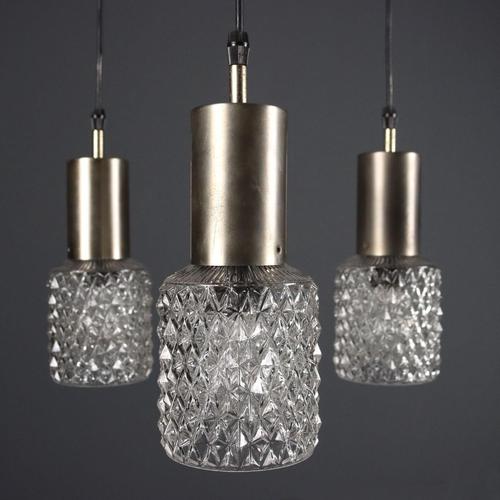 Three-Light Pendant Lamp, 1960s For Sale - Image 6 of 10