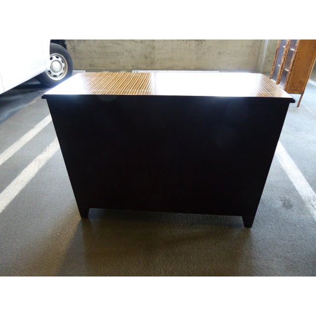 Late 20th Century Hand Painted Faux Bamboo Baker Furniture Chest of Drawers For Sale - Image 10 of 13