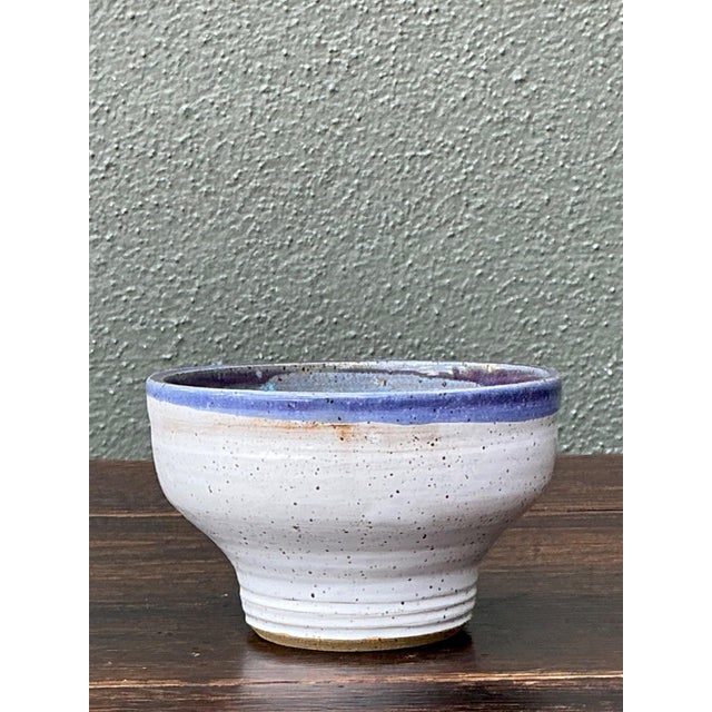Handcrafted Blue and White Ceramic Bowl For Sale - Image 13 of 18