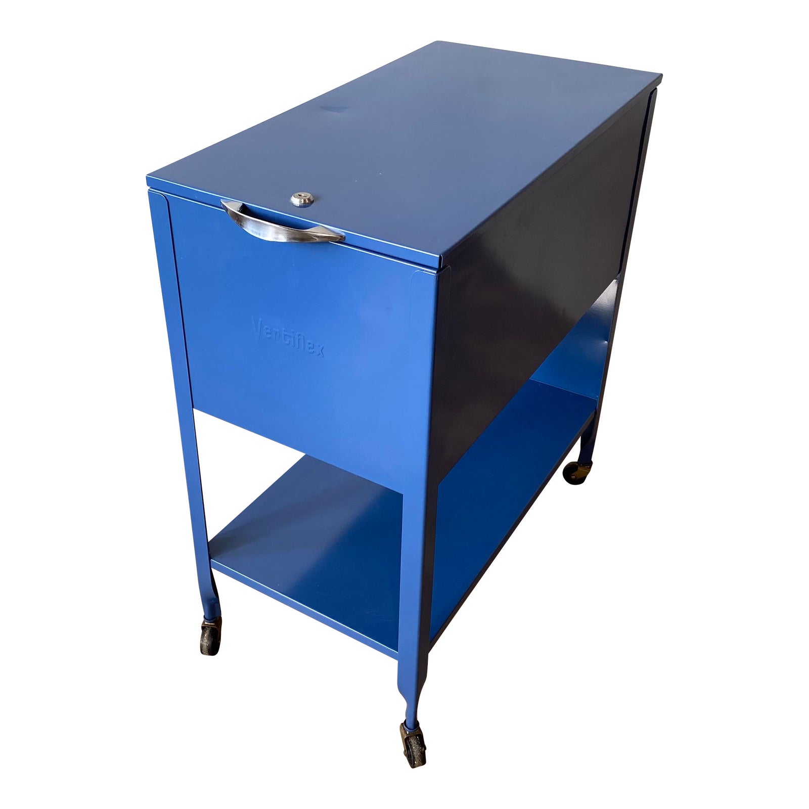 Mid Century Vertiflex Steel Rolling File Chairish