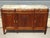 Art Deco style sideboard with three doors and three drawers. The top is made of light marble, Aleppo breccia, with a light...