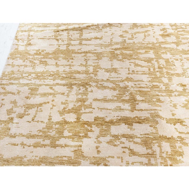 Green Modern Green Element III Wool & Silk Rug by Doris Leslie Blau For Sale - Image 8 of 9