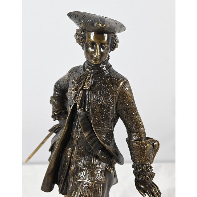 The Gentleman with the Tricorn, Late 19th Century, Bronze For Sale - Image 10 of 18