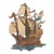 Vintage Syroco Sailing Ship Wall Sculpture – Made in Usa For Sale