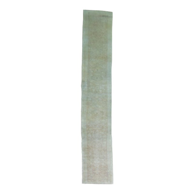 Vintage 19 Foot Neutral Turkish Runner - 2'5" x 19'4" For Sale
