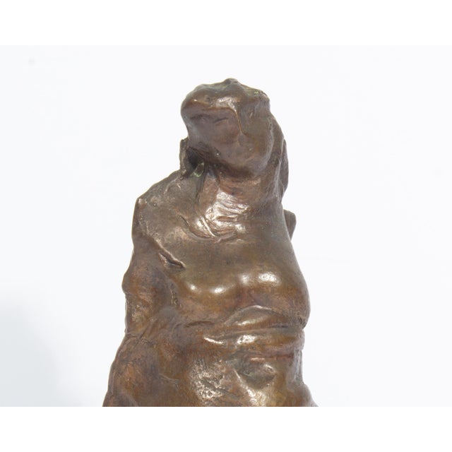 Metal Bronze Nude Sculpture by Costantino Nivola For Sale - Image 7 of 9