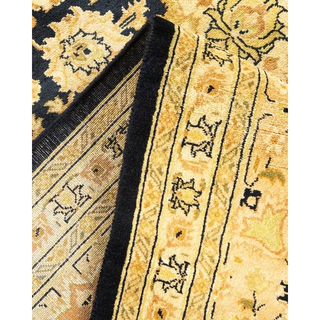 Mogul, One-of-a-Kind Hand-Knotted Area Rug in Black, 7' 10" x 10' 7" For Sale In New York - Image 6 of 8