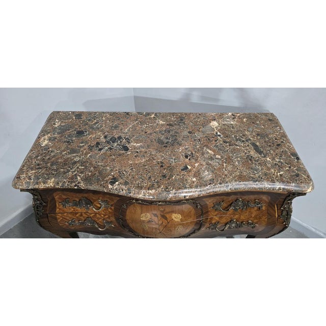 Large French Marquetry Commode For Sale - Image 13 of 14