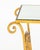 Metal Hollywood Regency Mirrored Gilt Brass Side Table For Sale - Image 7 of 8