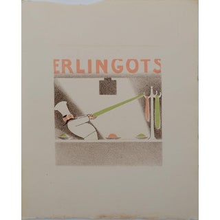 Lucien Boucher, Le Vendeur de Berlingots, Lithograph For Sale