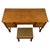 Metal Antique English Oak Writing Table with Matching Stool, 1900s, Set of 2 For Sale - Image 7 of 18