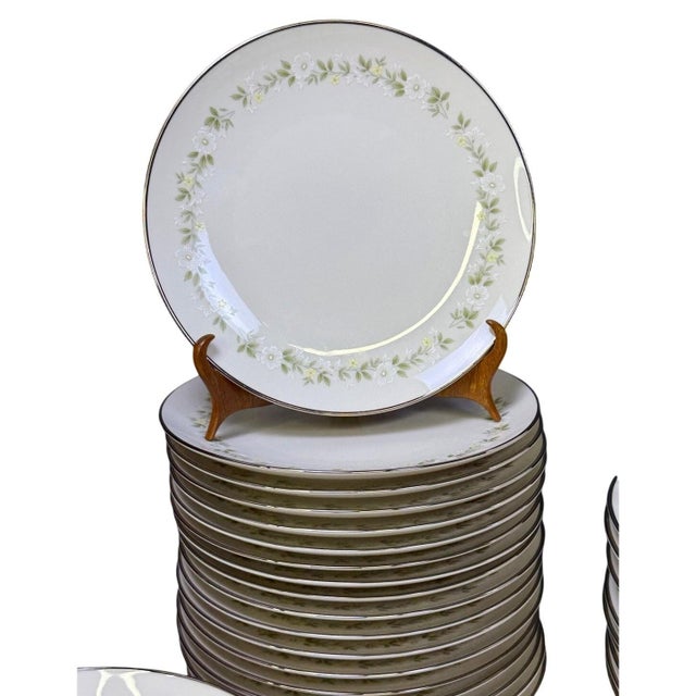 1960s Noritake 'Cornelia' Ivory China Retired Set-Service for 12 - 115 Pieces For Sale - Image 15 of 18