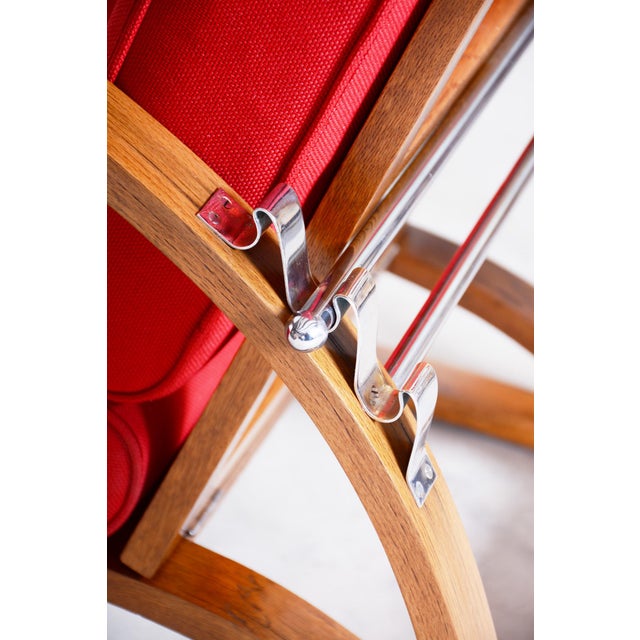 Czech Art Deco Lounge Chair attributed to J. Halabala for Up Závody, 1930s For Sale - Image 9 of 12
