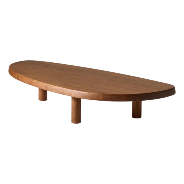 Wood Free Form Coffee Table by Charlotte Perriand for Cassina For Sale