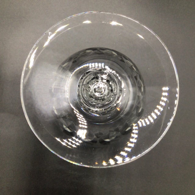Glass Tiffin Franciscan Water Goblets "Manchester" -Set of 9 For Sale - Image 7 of 12