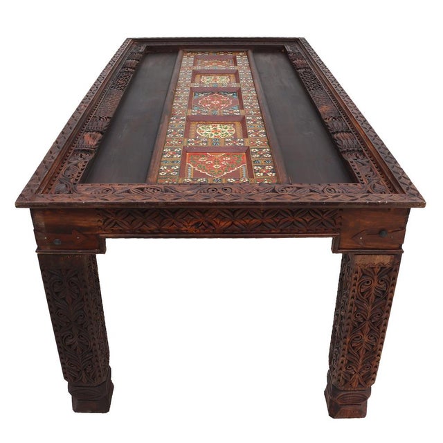 Vintage Wooden Orient Dining Table, 1970s For Sale - Image 4 of 18