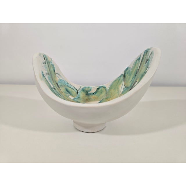 Sculptural Bowl in Glazed Ceramic by Robert Bonfil, France, 1950s For Sale - Image 10 of 10
