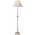 Traditional Chapman & Myers by Visual Comfort Signature Swedish Column Buffet Lamp in Polished Nickel with Natural Paper Shade For Sale - Image 3 of 3
