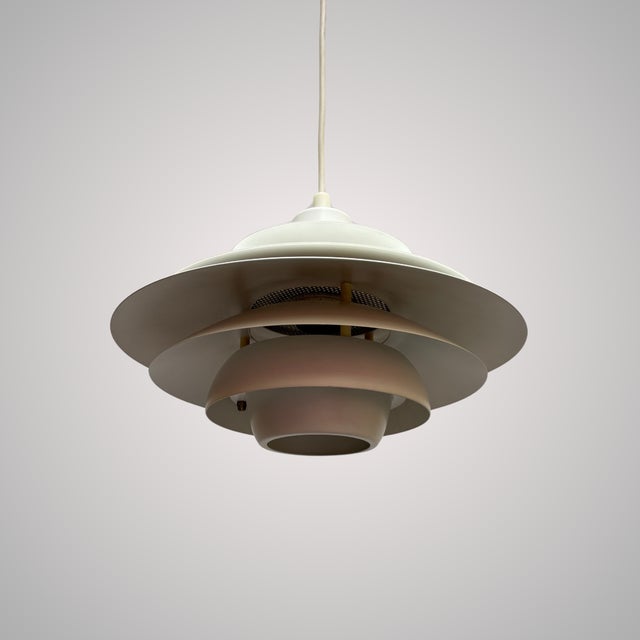 Vintage Pendant Lamps from Jeka Metaltryk, 1970s, Set of 2 For Sale - Image 4 of 8