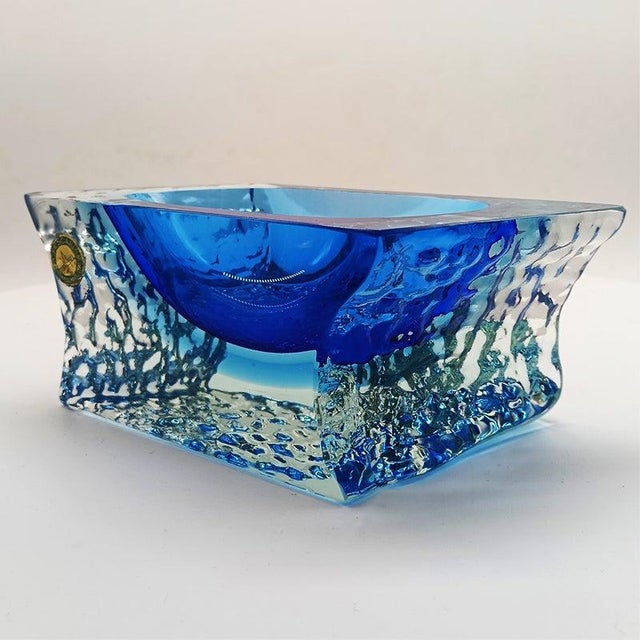 Flavio Poli Vintage Italian Ashtray in Murano Glass by Ca' Foscari, 1960s For Sale - Image 4 of 13