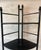 Late 20th Century 3 Shelf Black Wood Corner Etagere For Sale - Image 5 of 8