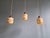 Art Deco Pendant Lights in Opaline and Marbled Uranium Glass from Scailmont, Belgium, 1930s, Set of 3 For Sale - Image 3 of 18