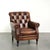 Chesterfield Armchair in Brown Cow Leather For Sale - Image 13 of 13