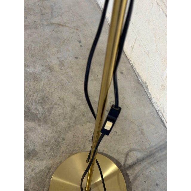 Mid 20th Century Mid 20th Century Mid-Century Modern Hamalux Gold Standing Lamp Metal For Sale - Image 5 of 12