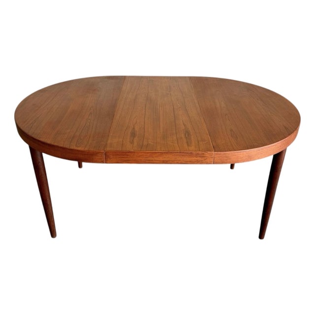 Kai Kristiansen Attrb Danish Teak Dining Table c.1960’s, 2 Leaves For Sale